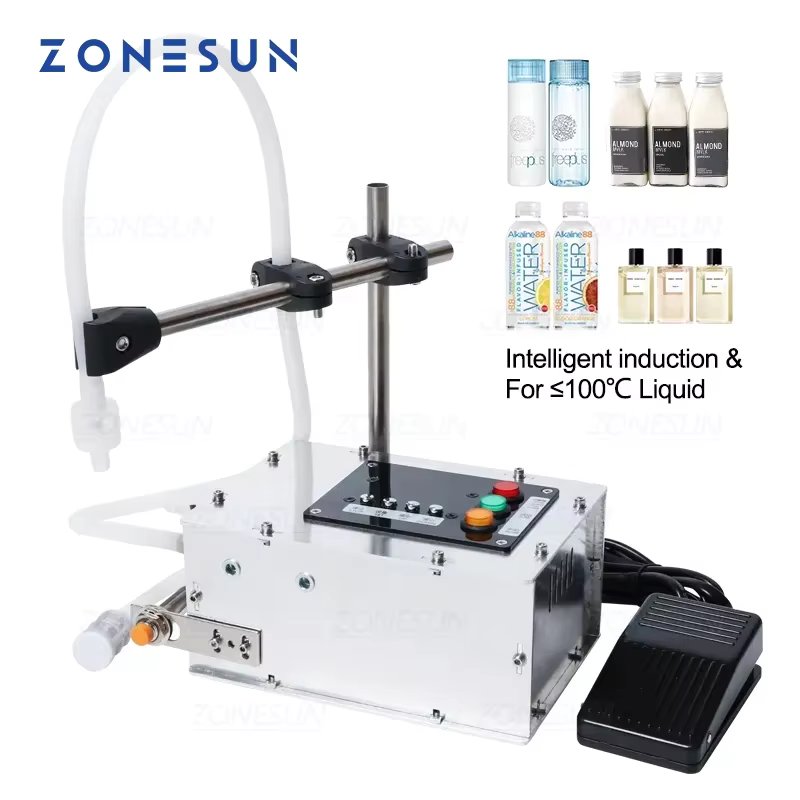 ZONESUN Food Grade Liquid Filling Machine Intelligent Induction Quantitative High Precision Filling Machine