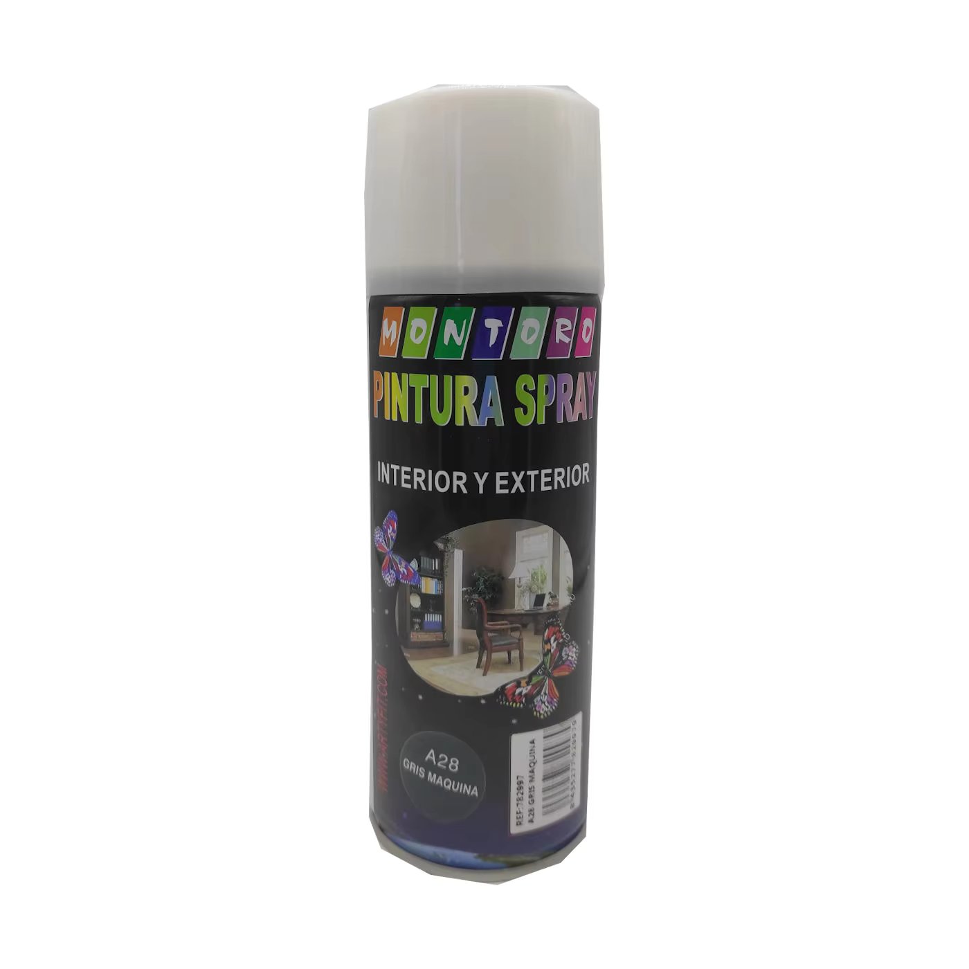 Montoro A28 400 ml machine gray spray paint pot, good for many indoor and outdoor surfaces. Painting