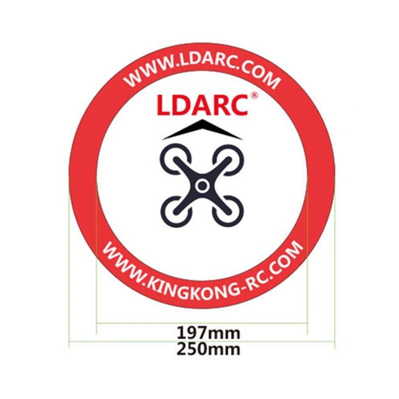 LDARC  250mm  765mm Foldable Landing Pad and 500mm Arc Air Gate for FPV Quadcopter Drones Practise Take off and Landing