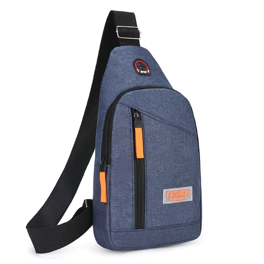 Oxford Cloth Men Chest Bag Large Capacity Chest Pack Casual Sling Bag Sports Male Shoulder Bag Outdoor Crossbody Bag