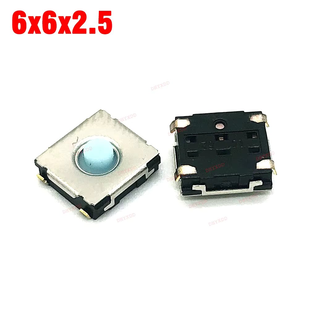 2pcs 6x6 Mouse Micro Switch Patch Mini Switch Button For Xiaomi Microsoft Arc Touch Sculpt Blue Shadow 4000 6*6*2.5MM