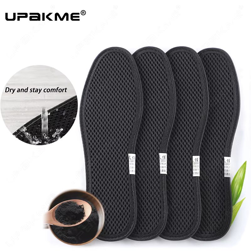 10 PCS/Lot Deodorant Insoles Breathable Bamboo Charcoal Sport Durable Shoe Pad Health Absorb-Sweat Inserts Soles for Unisex New