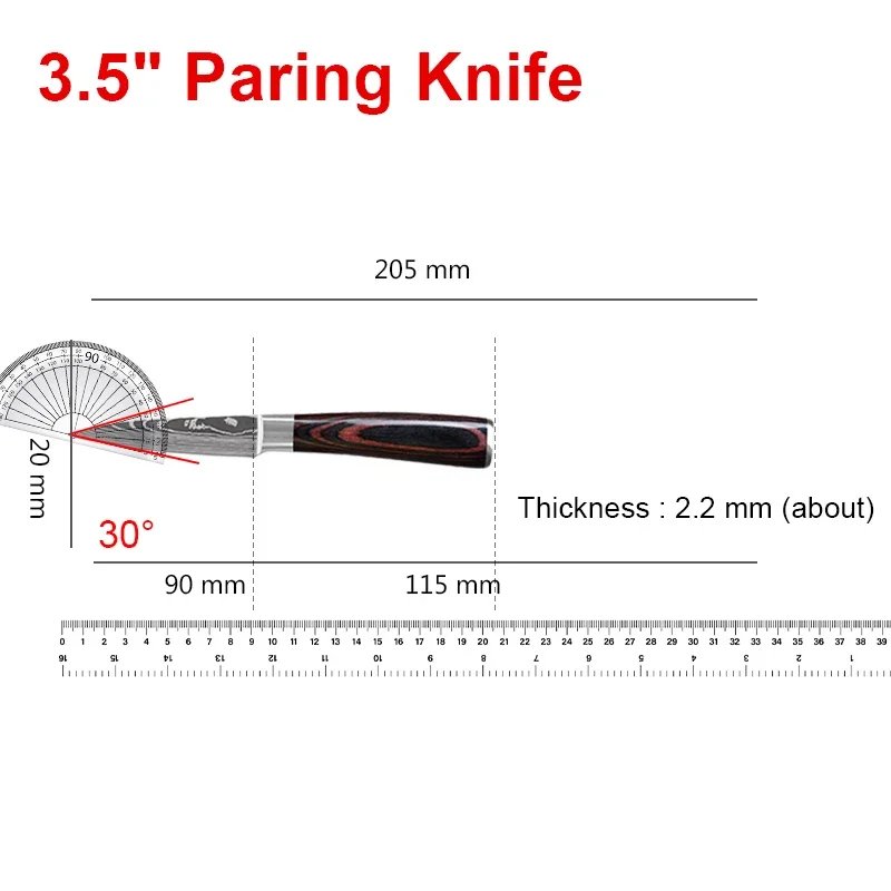 3.5inch paring knife