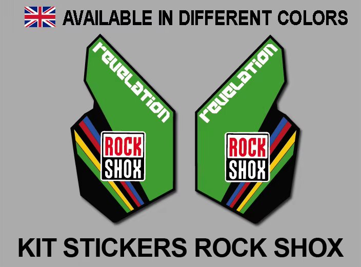 Stickers compatible with ROCKSHOX REVELATION REF: PAD12 cycling vinyl mountain bike MTB