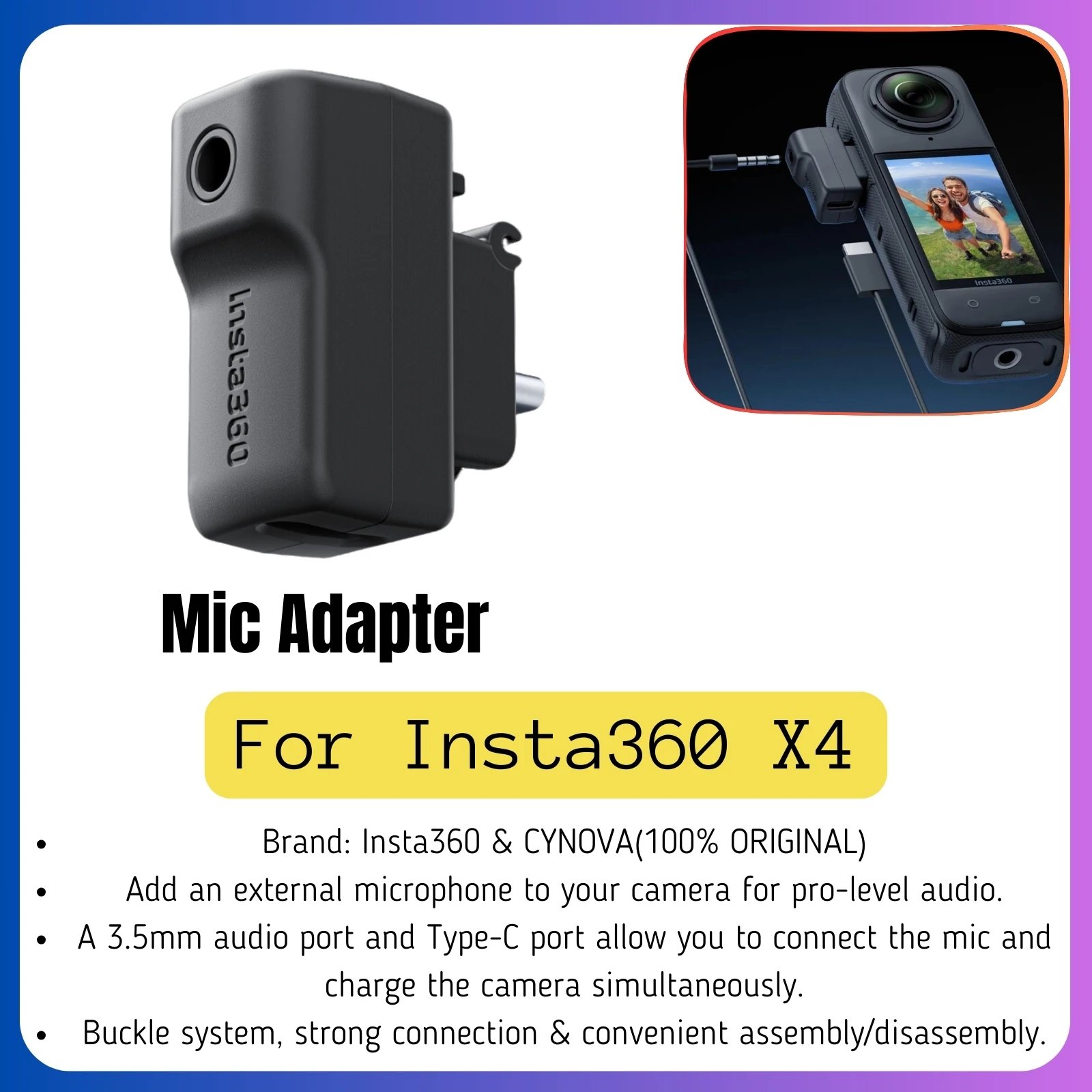 X4 Mic Adapter