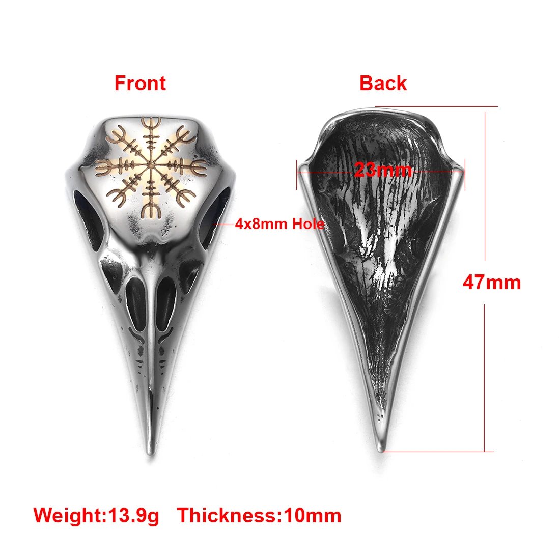 Gold Bird Skull