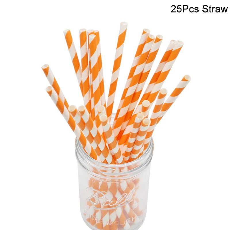 25pcs paper straw
