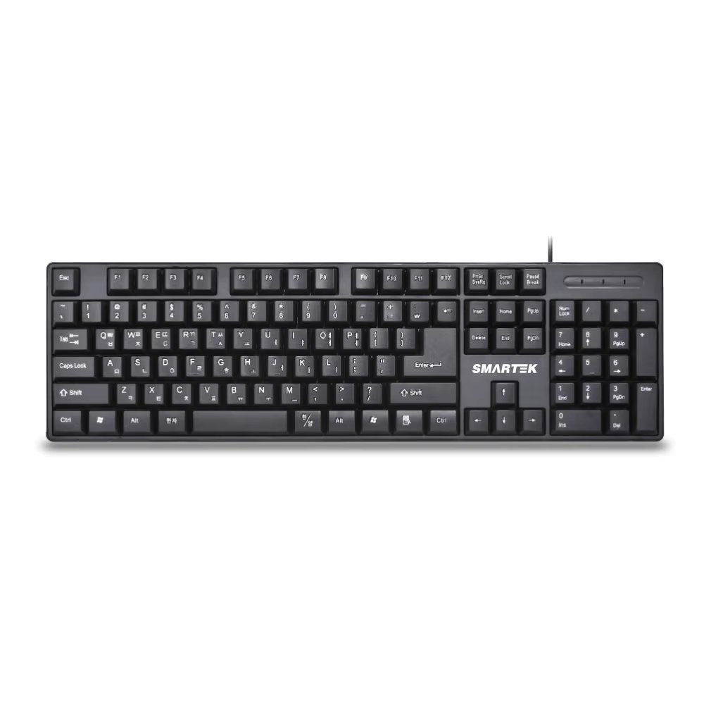 USB wired keyboard black (for basic type/computer/office/office/business)