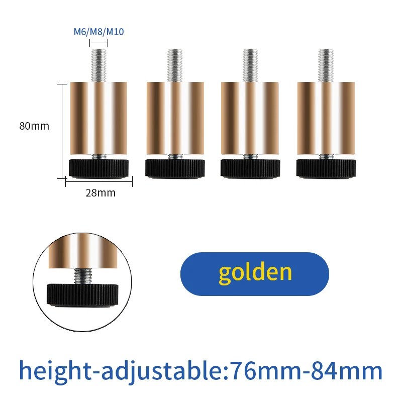 Gold 8cm M6 M8 M10