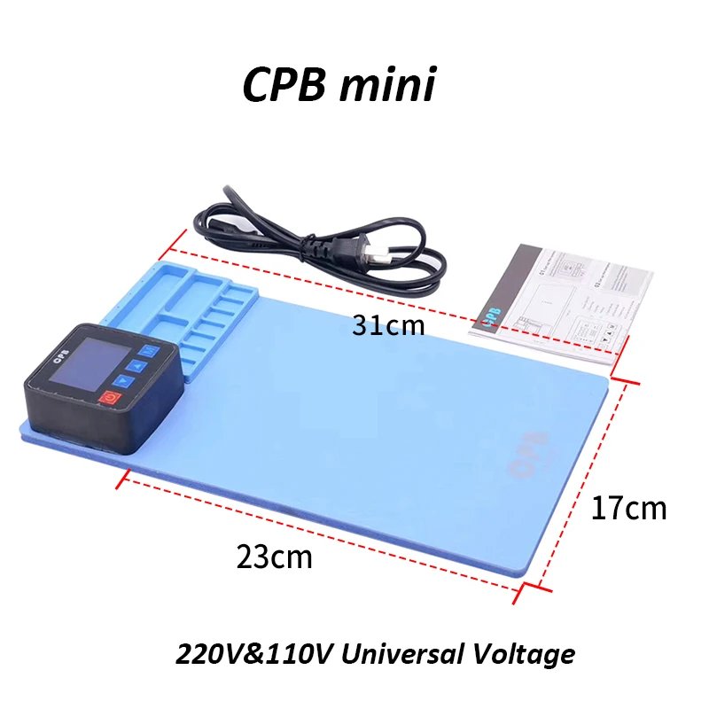 Mijing CPB Repair Heating Plate Mobile Phone LCD Screen Separator Remover Tools Open iPad  Mat Rubber Refurbish Disassemble Kits