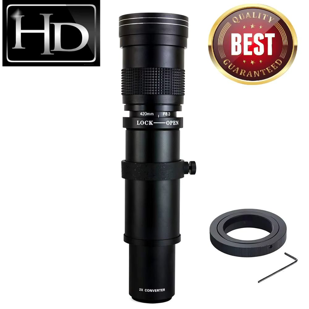 JINTU 420-800mm F/8.3 Super Telephoto Lens Manual Focus Lens To Samsung NX Mount Adapter NX10 NX11 NX200 NX210 NX1000 NX300