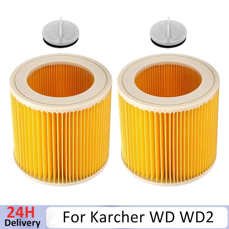 HEPA Filter For Karcher WD WD2 WD3 WD1 MV3 MV2 Vacuum Cleaners Parts  WD2250 WD3.200 WD3.300 A2004 A2054 A2204 A2656 Accessories