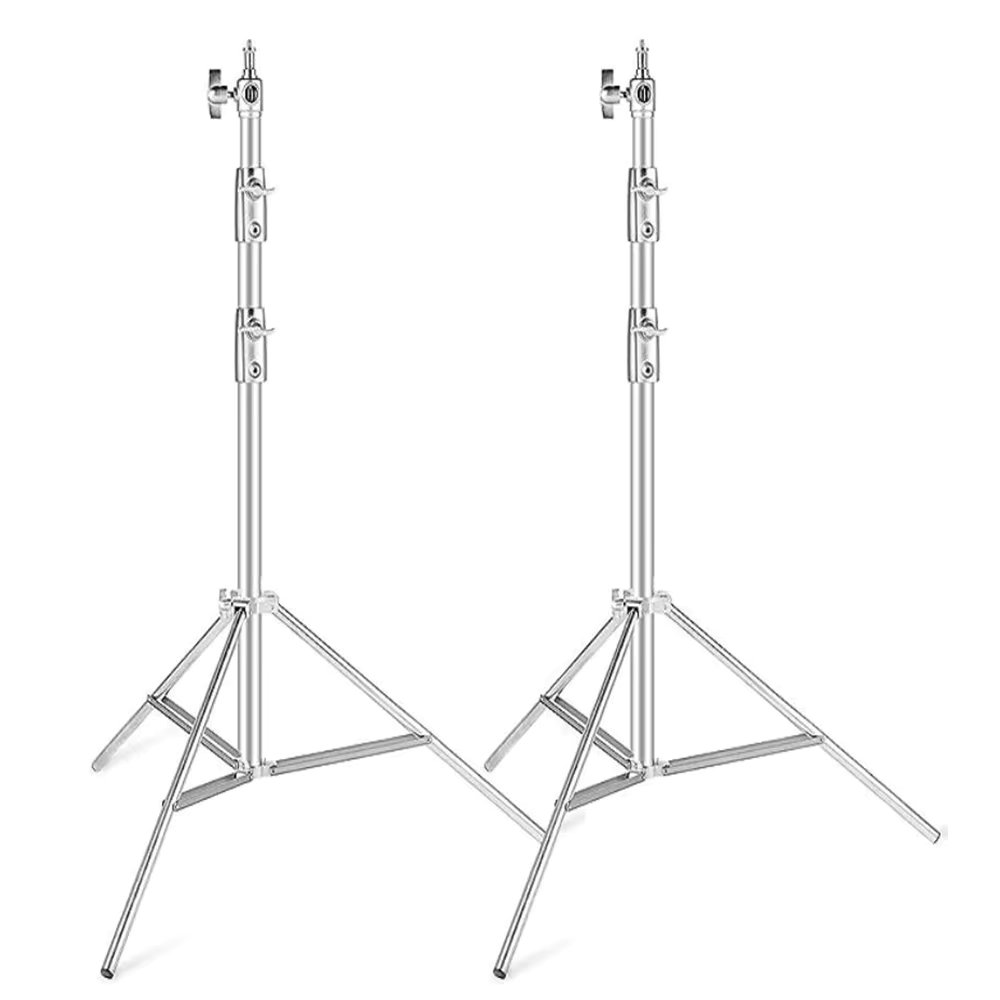 2.9M Tripod Super Stable Big Tripod Foldable Light Stand Lifting Frame Wheels Photography Softbox Photo Studio Stainless Steel