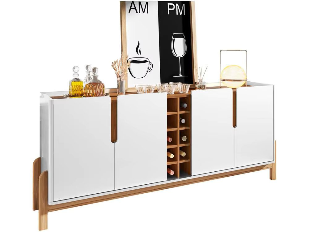 House D Lizz Modern Buffet with Cellar 4 Doors