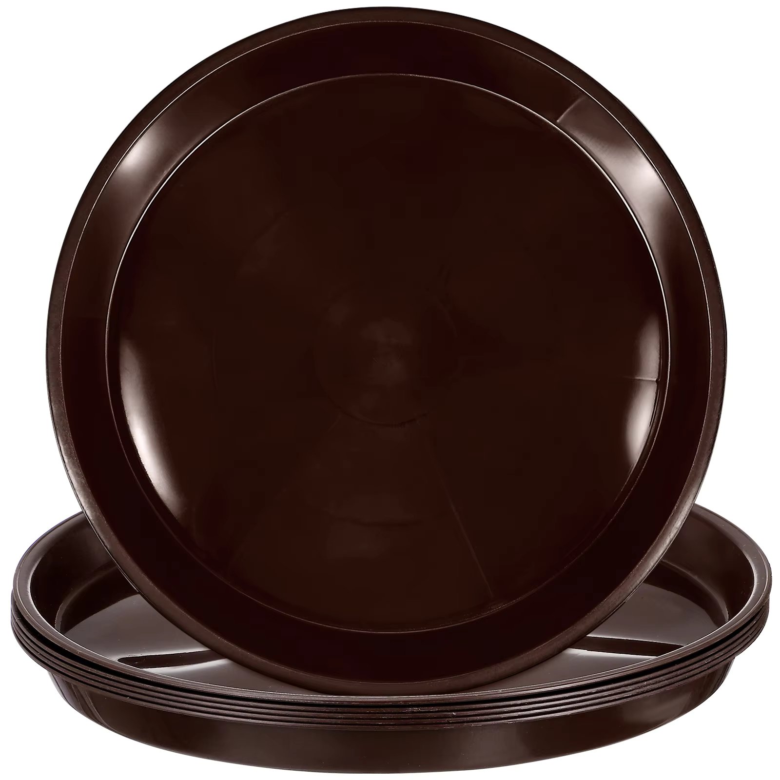 5 Pcs Extra Large Tray Pot Plants Indoor Saucers Round Serving Recycled Plastic trails Outdoor