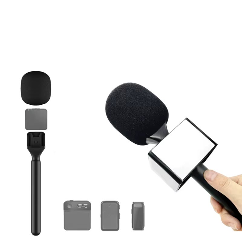 Interview Microphone Handheld Adapter For Rode Wireless Go/Goii/DJI Mic/Relacart/Wireless Transmitter,Handheld Adapter Durable