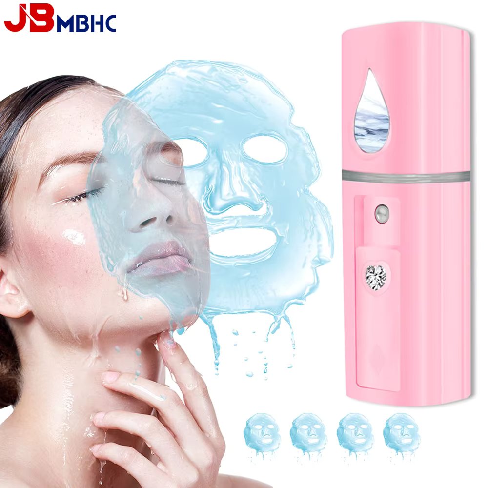 Mini Nano Mist Sprayer Facial Steamer Face Humidifier USB Rechargeable Face Moisturizing Nebulizer Pore Cleaning Hydrating Spray