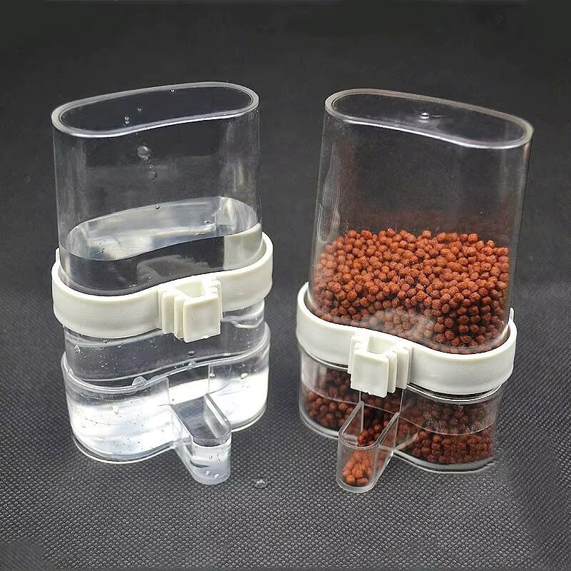 Birds Water Feeders Dispenser Automatic Bird Feeder Parrot Canary Parakeet Cage Food Drinking Feeding Supplies Pet Accessories