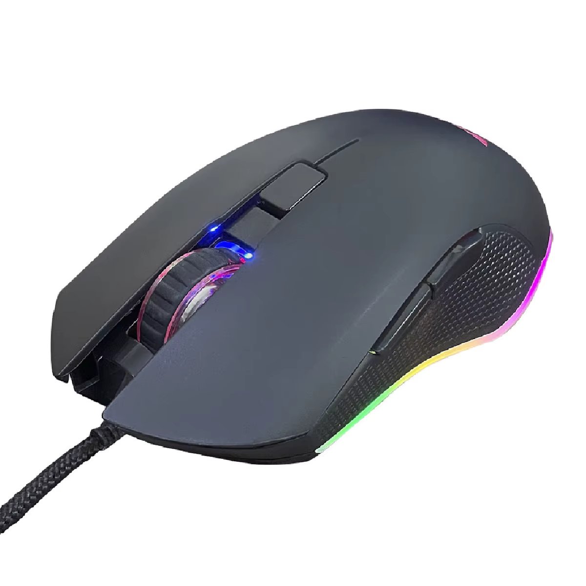 Mouse Gamer Optical Led Rgb 6 Buttons 3200 Dpi 6 Buttons With Black Wire S180