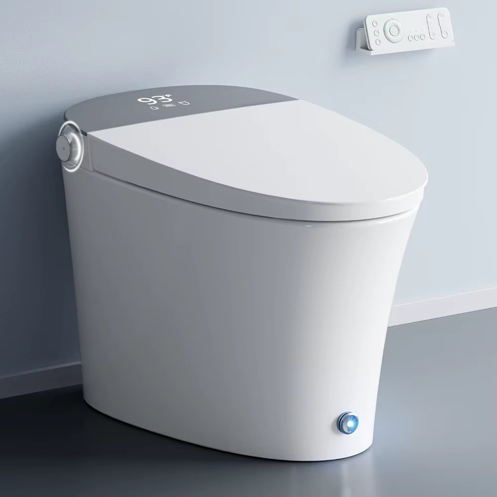 with Auto Open& Close Lid, Elongated heated seat,Bidet Toilet with Auto Flushing and Deodorize, Night Light, and Digital Display