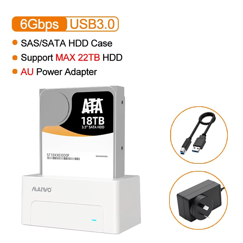White AU Plug