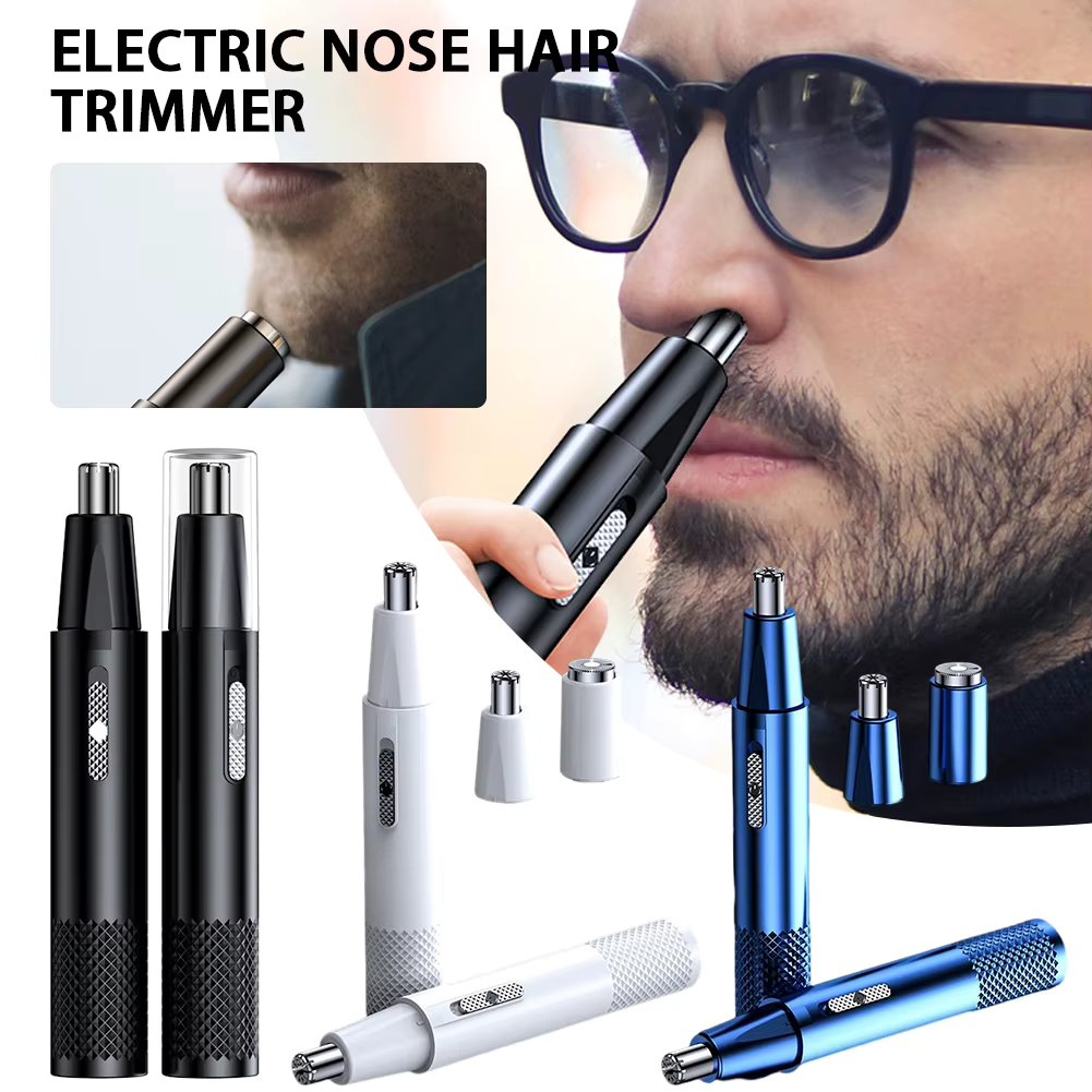 Electric Nose Hair Trimmer for Men Rechargeable Painless Nose Hair Clippers Portable Ear Hair Removal Waterproof Blades Shaving