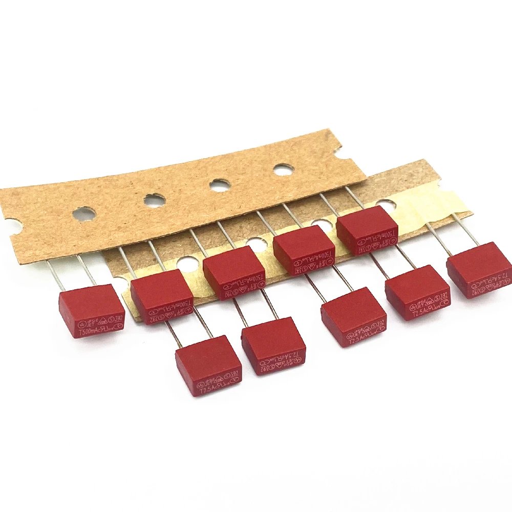 Square Fuse T0.5A T0.8A T1A T2.5A T3.15A T4A T5A T6.3A T8A T10A 250V 392 Plastic T2A LCD TV Power Board Commonly Water Purifier