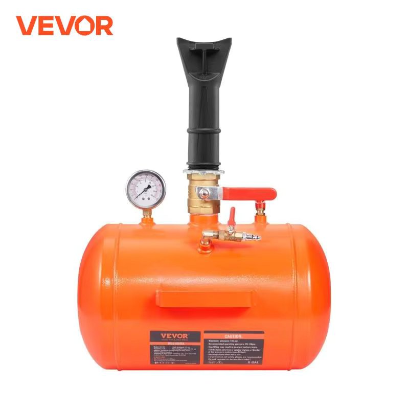 VEVOR Tire Bead Seater, 5 Gal/19L Air Tire Bead Blaster with Pressure Gauge & Handle, 145 PSI Seating Tool Inflator Tank,