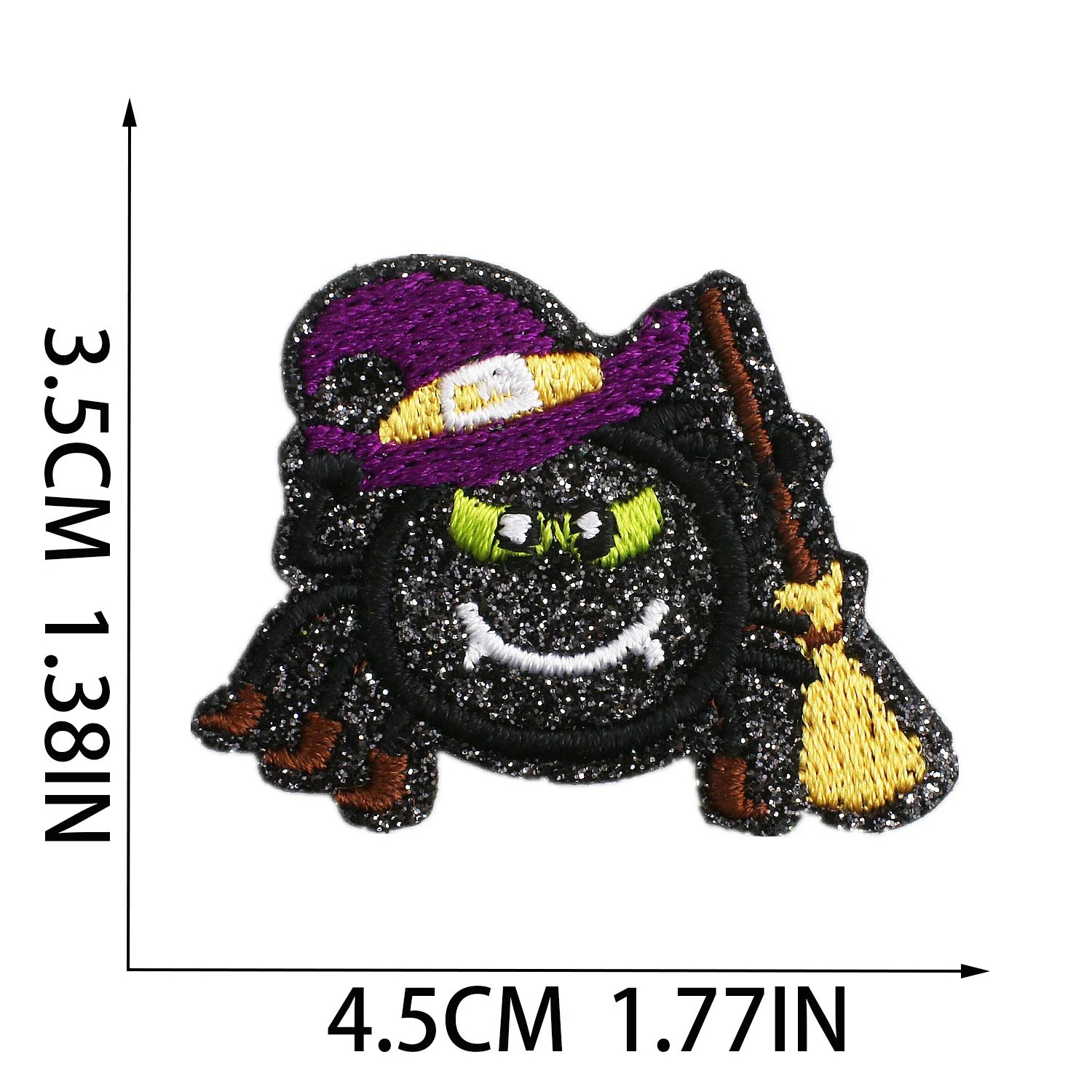 Horror Doll Ghost Halloween Popular Embroidered Logo Garment Accessories Cloth Sticker Patches Iron-on Bag Clothing For Kid