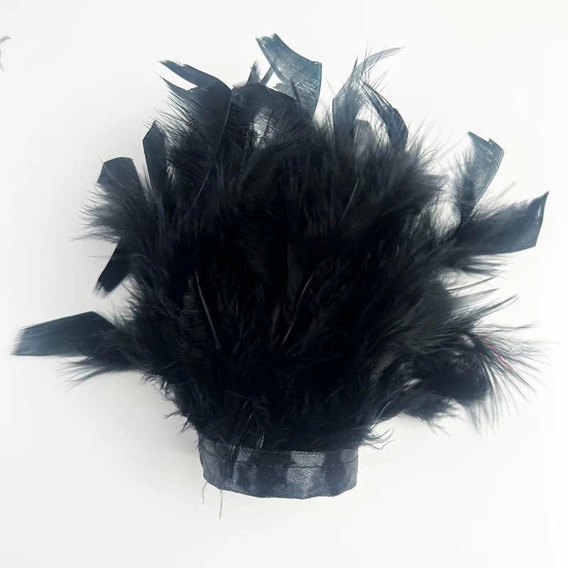 1PCS Colorful Feather Cuff Nail Ornament Wristband For Photo Manicure Feathers Sexy Handcuffs Manicure Accessories Bracelet