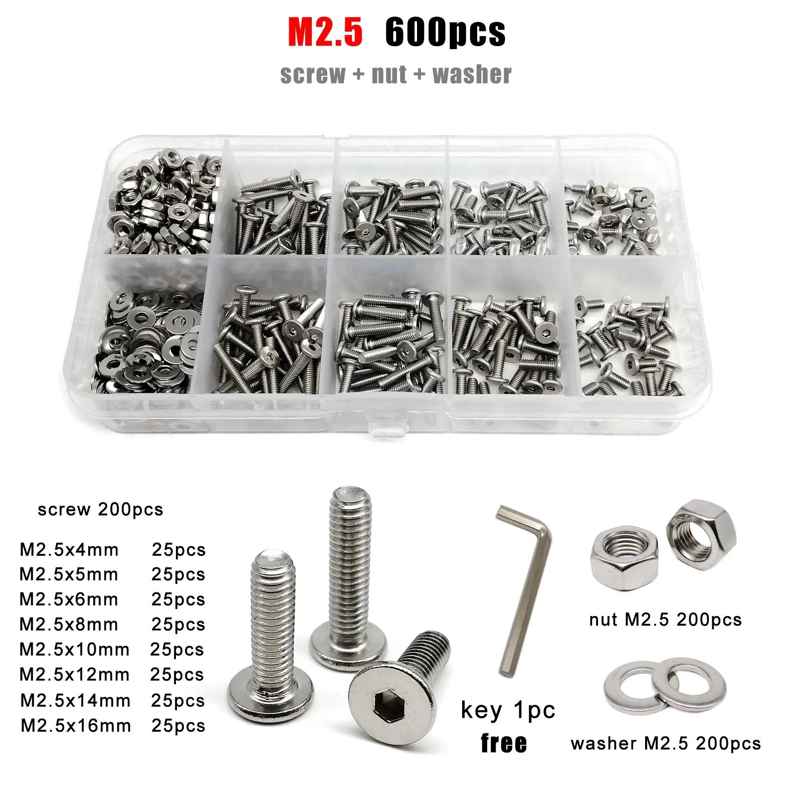 M2.5 600pcs