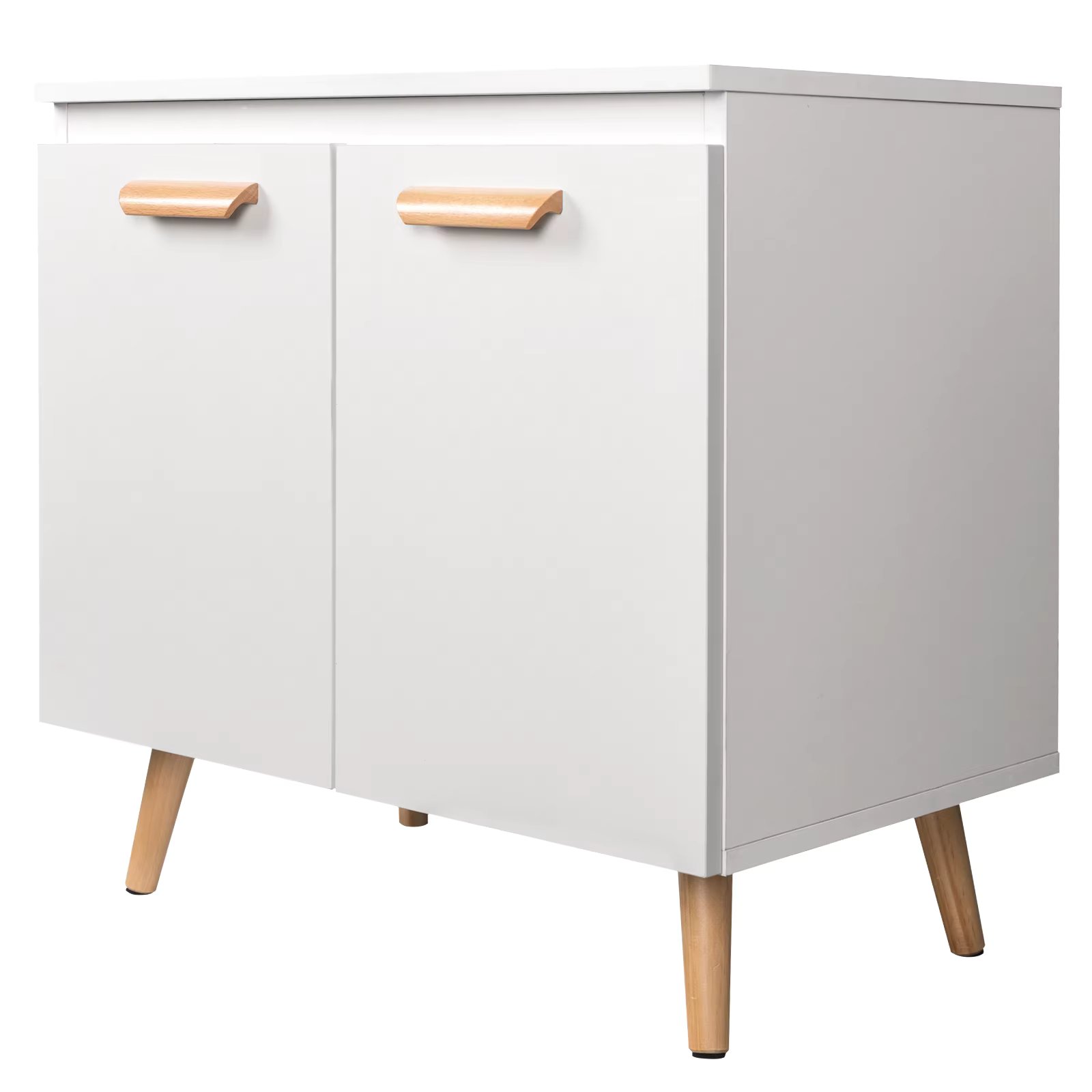 Bathroom Cabinet on Feet Practical Storage Under Sink 60x40x60,5cm Vanity Unit Floor-Standing Toilet Furniture