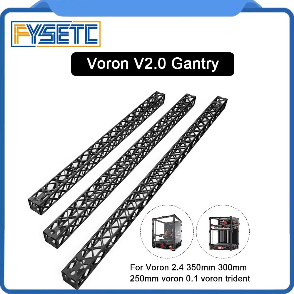 FYSETC V2.0 Upgraded CNC Hollow Gantry Light Weight Voron X axis for Voron V0 2.4 R2 Trident 3d Printers