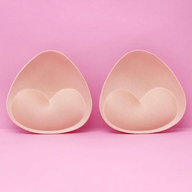 1Pair Sponge Push Up Bra Pads Set for Women Invisible Insert Swimsuit Bikini Breast Enhancers Chest Cup Pads Accessories