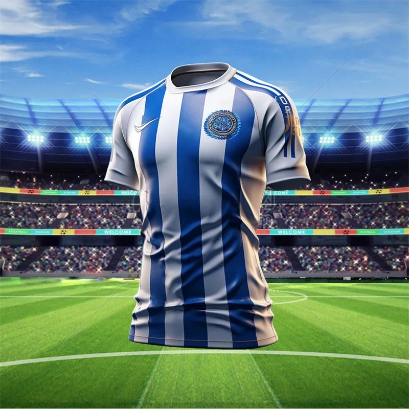 2024 New Ai Messi Football Fan Jersey Kids Adult Summer Sports Soccer Training T-Shirt Childrens Top Round Neck Loose Sweatshirt