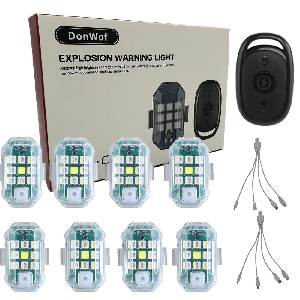 Car Led Flash Light  Anti-collision Warning Lamp Waterproof Wireless 2.4G Remote Control DropShipping