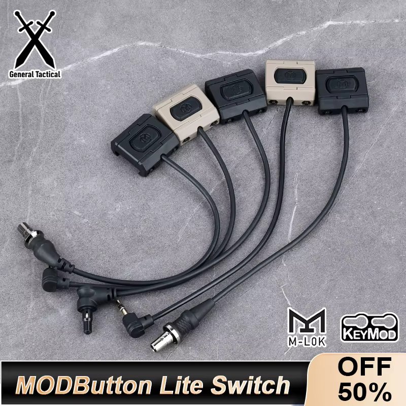 WADSN Tactical Pressure Remote Switch Dual Function Tail ModButton crane plug PEQ15 DBAL A2 Laser AR15 Airsoft M600flashLight