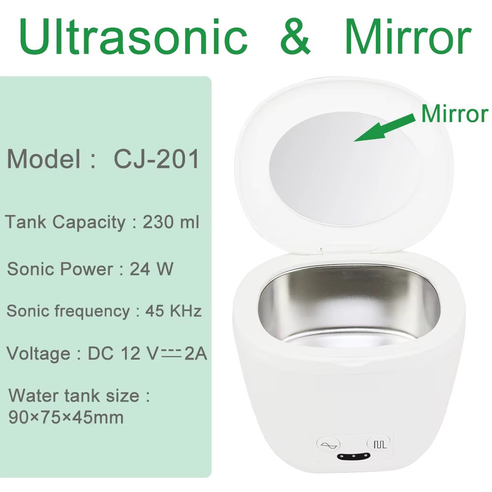 Ultrasonic Cleaner for Denture Tooth Jewlery Watch Teeth Ultra Sonic Retainer Cleaner Ultrasonic Bath UV Tina Ultrasonica Dental
