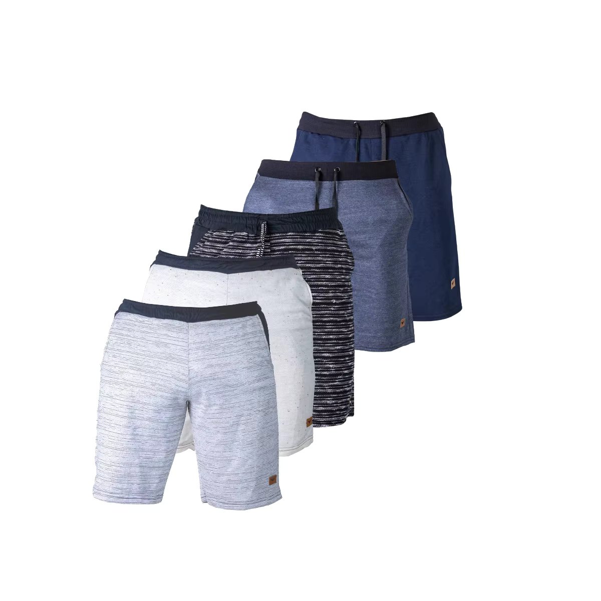 Kit 5 Bermudas de Moletom Shorts Básica Academia Treino Atacado Barato Top Masculino 2 bolsos Praia Surf Adulto