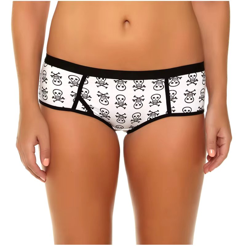 2Pcs/Pack Women's Underwear Sexy Girl's Lingerie Low-Rise Panties Cotton And Spandex Material Printing Plus Size SMLXL2XL