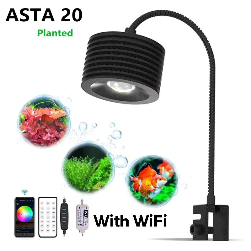 Lominie LED Aquarium Light Full Spectrum Freshwater Aquarium Light for Planted Nano Aquarium Tank ASTA 20