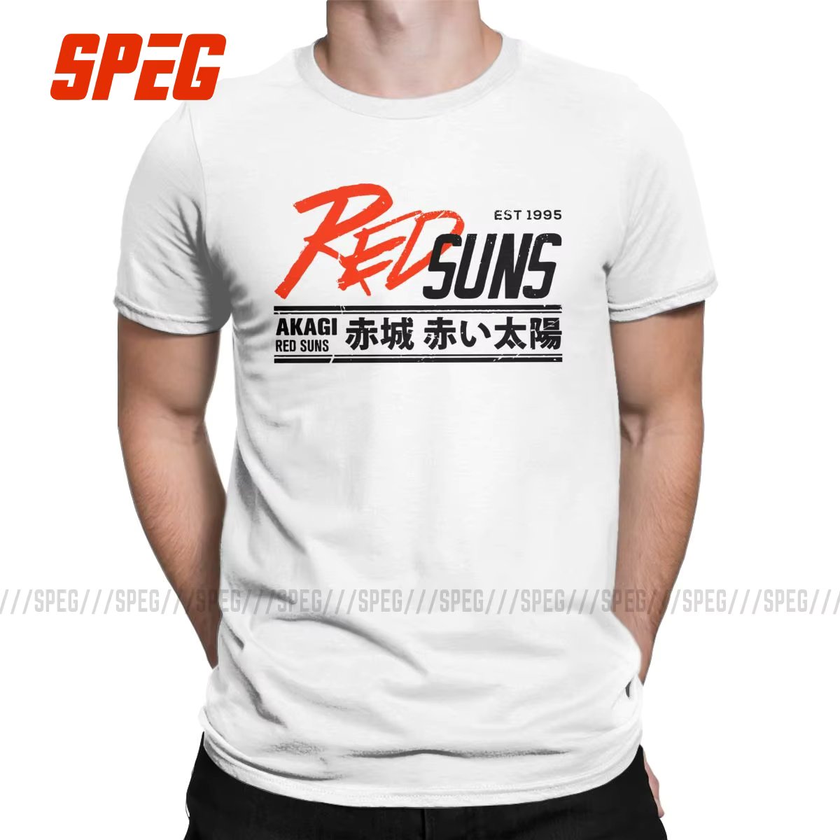 Initial D RedSuns panda trueno Men Cotton japan racing cars T-Shirt for men akina speed stars Tees Short Sleeve Tops 4XL 5XL 6XL