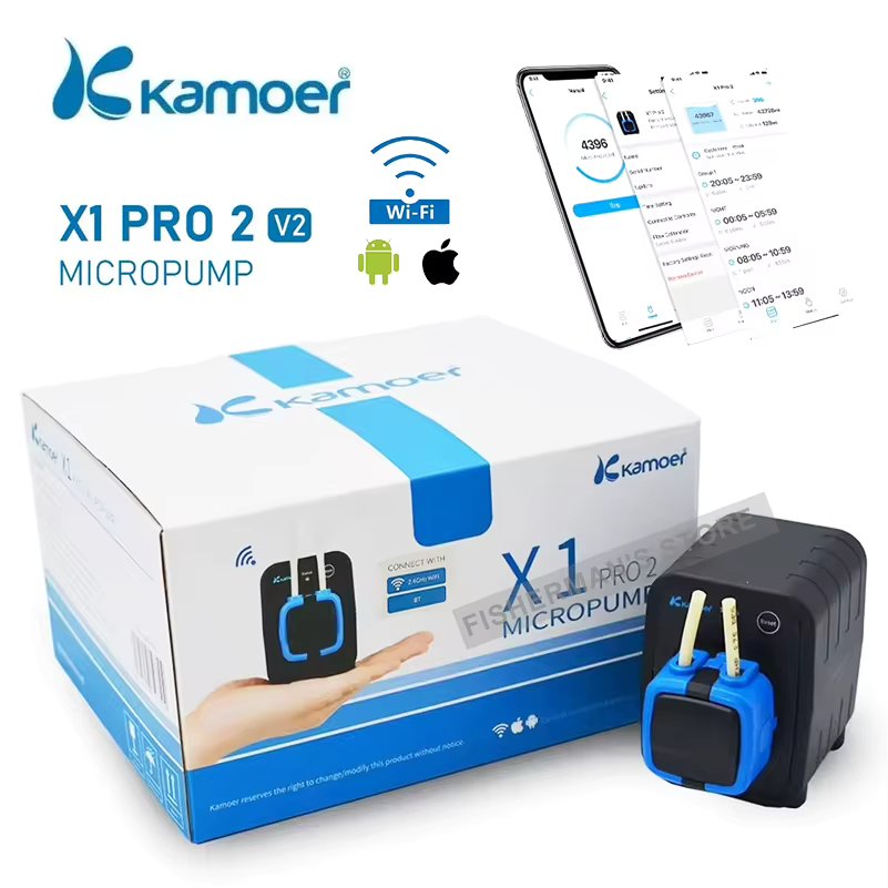 Kamoer X1 PRO 2 V2 Bluetooth WiFi APP Dosing Pump Fish Tank Aquarium Pump Nutrient Droplet Pump