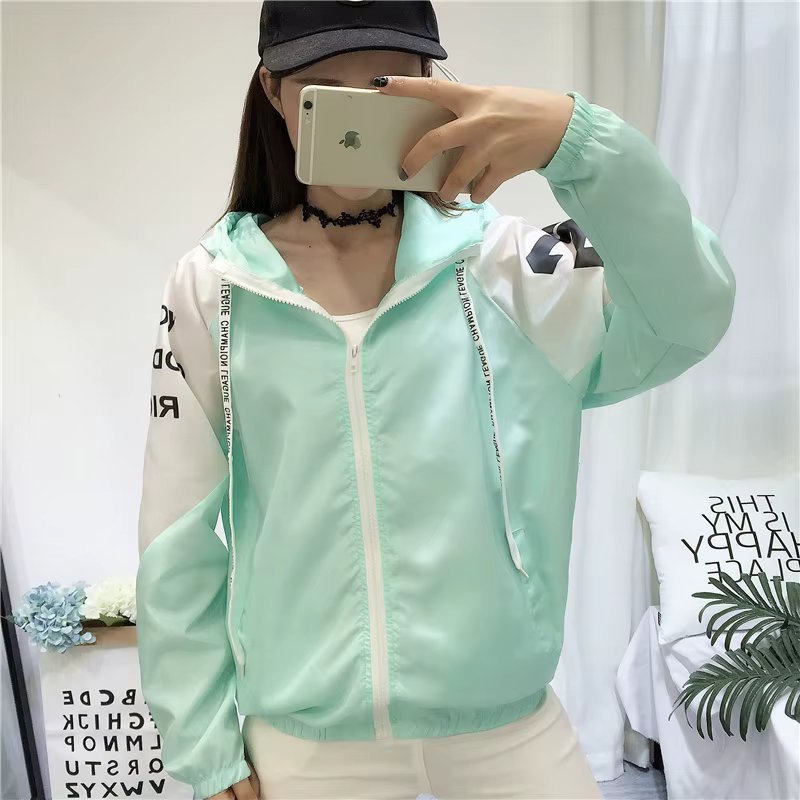 New Women's Basic Jacket Fashion Zipper Baseball Jacket Summer Cartoon Chic Windbreaker Outwear Bomber Female