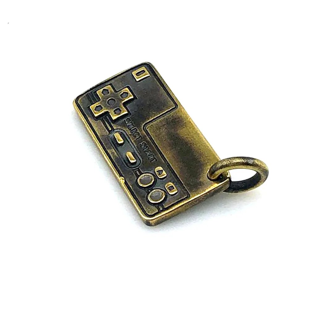 EDC Brass Classic Game Controllers Model Little Pendant Outdoor Tool Accessories DIY Keychain Key Ring
