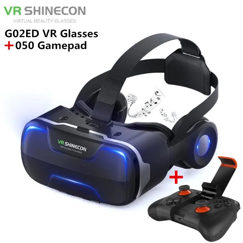 Blu-Ray Virtual Reality Glasses Stereo HD IMAX 3D Glasses Google Cardboard Box VR Headset Helmet for Phone,Support Game Joystick