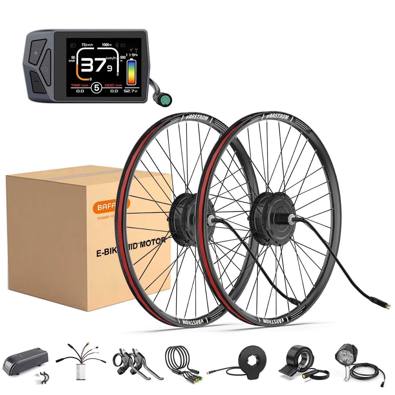 Bafang Wheel Hub Motor 750W 500W 250W Electric Bike Conversion Kit 20 26 27.5 28 29 700C Rear Front Drive Engine 8fun eBike Kit