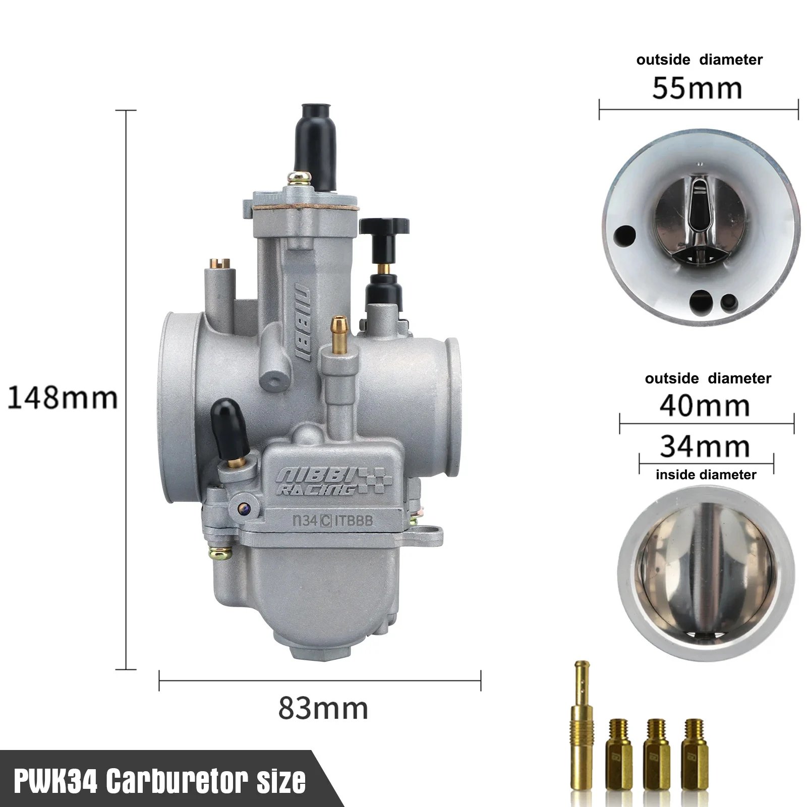 PWK34MM Silvery