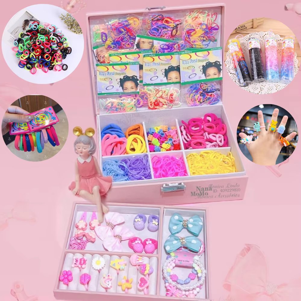 Children's accessories kit with 9 different models Children's Day gift