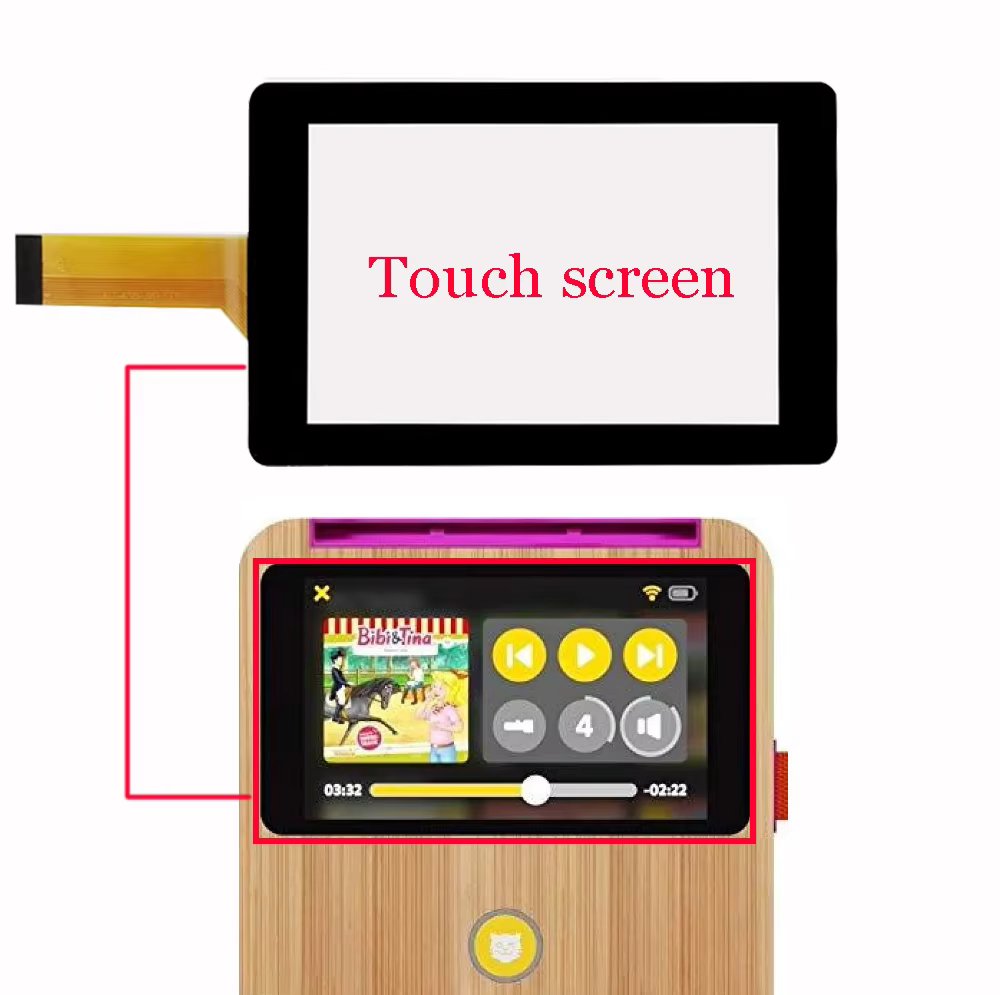 4.3" New Touch screen For Tigerbox touch 1201 1202 1203 1233 Touch screen panel Digitizer Glass TouchSensor XLD438-V0 FPC XLD438